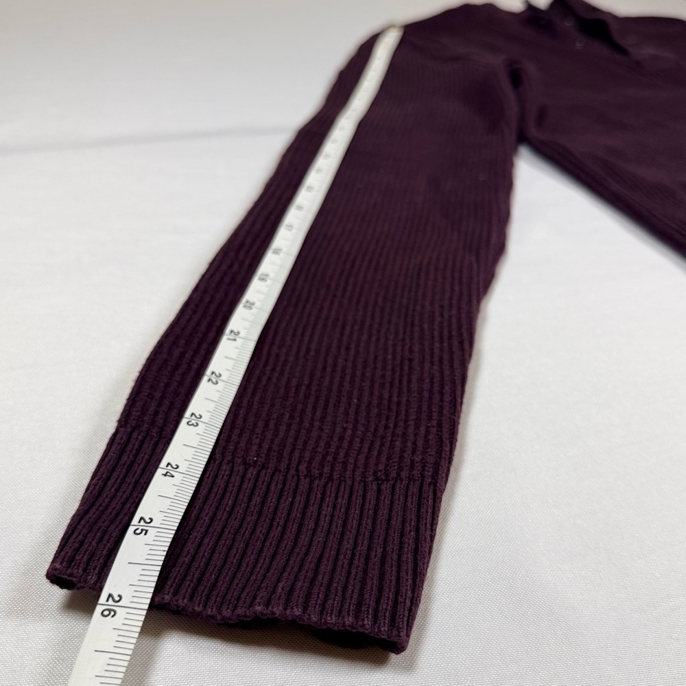 Express Men's Dark Purple Zip Up Sweater - Picture 6 of 8